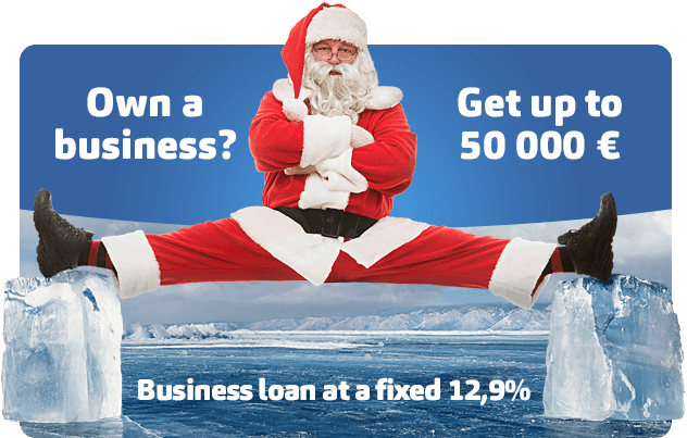 Business loan with a fixed rate of 12,9%