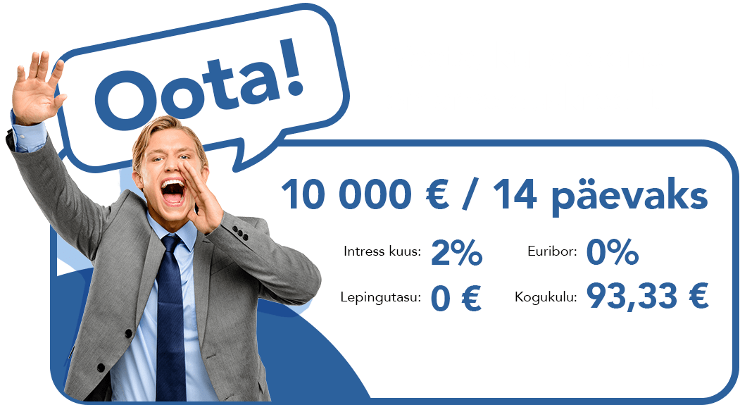 Uus! Arvelduskrediit kuni 50 000 €